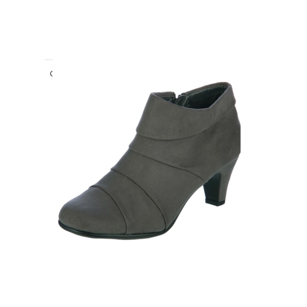 Aerosoles Pleated Ankle Boots In Grey